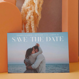 Premium modern TRENDY-tekstfotoONTWERPER Save the Date