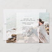 Premium modern TRENDY-tekstfotoONTWERPER Save the Save The Date (Achterkant)