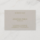 Premium - moderne elegante kleuren - Eenvoudige Sj Visitekaartje (Achterkant)