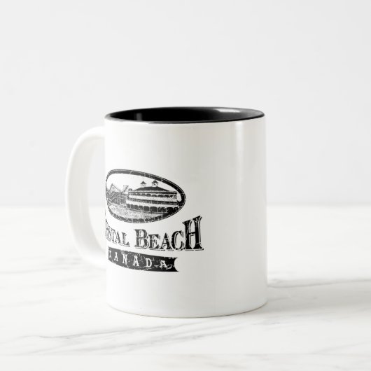 Premium-Mok Tweekleurige Koffiemok (Voorkant links)