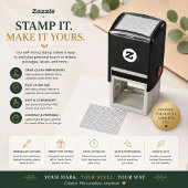 Premium monochrome zelfinkende stempel
