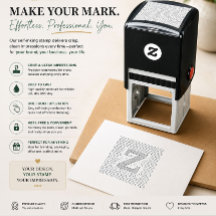 Premium monochrome zelfinkende stempel