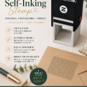 Premium monochrome zelfinkende stempel