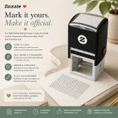 Premium monochrome zelfinkende stempel