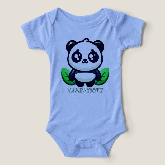 Premium Mooie Panda En Bladeren (Design voorkant)