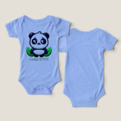 Premium Mooie Panda En Bladeren (Ontwerp Voorkant & Achterkant)
