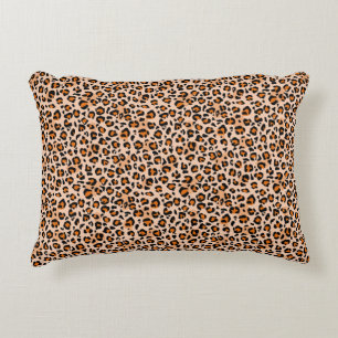 Premium Naadloze Wild Safari Cat Animal Print Accent Kussen