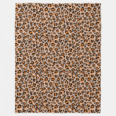 Premium Naadloze Wild Safari Cat Animal Print Fleece Deken (Voorkant)