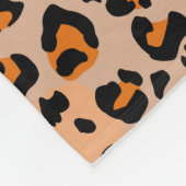 Premium Naadloze Wild Safari Cat Animal Print Fleece Deken (Hoek)