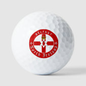 Premium Noord-Ierland Golf, Ierse Ulster Vlag Golfballen (Voorkant)