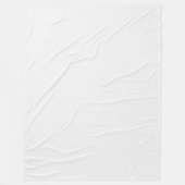 Premium Off White Fleece Blanket Made for Comfort (Voorkant)