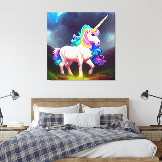 Premium - omgepakt canvas (glanzend) (Insitu (Slaapkamer))