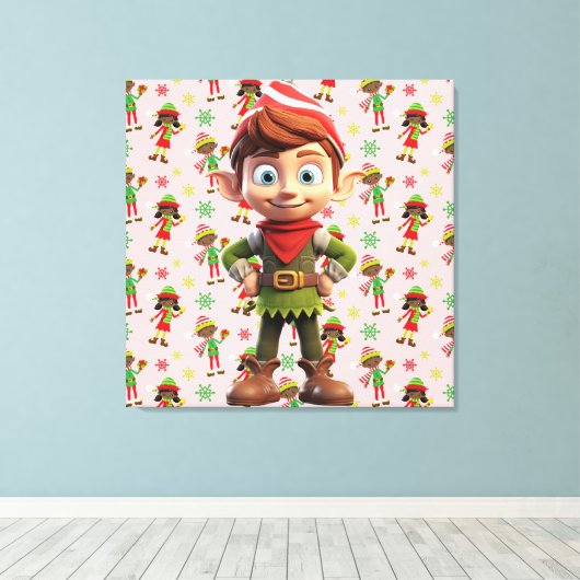 Premium - omgepakt canvas (glanzend) (Insitu (Houten vloer))