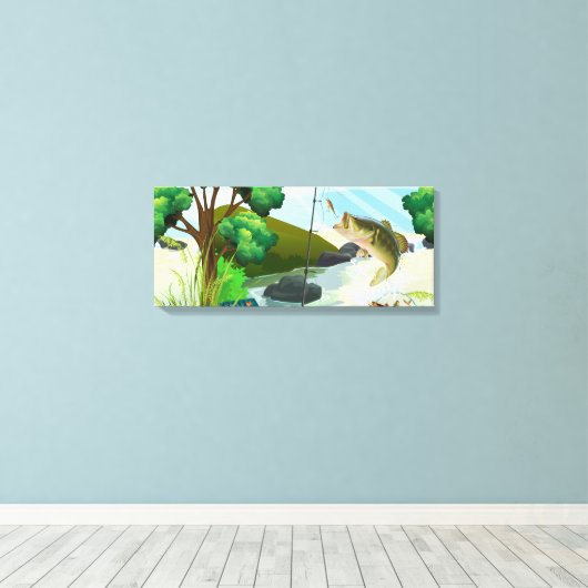 Premium - omgepakt canvas (glanzend) (Insitu (Houten vloer))