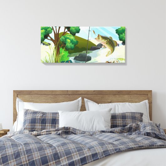 Premium - omgepakt canvas (glanzend) (Insitu (Slaapkamer))