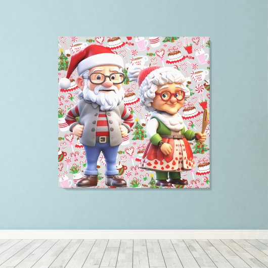 Premium - omgepakt canvas (glanzend) (Insitu (Houten vloer))