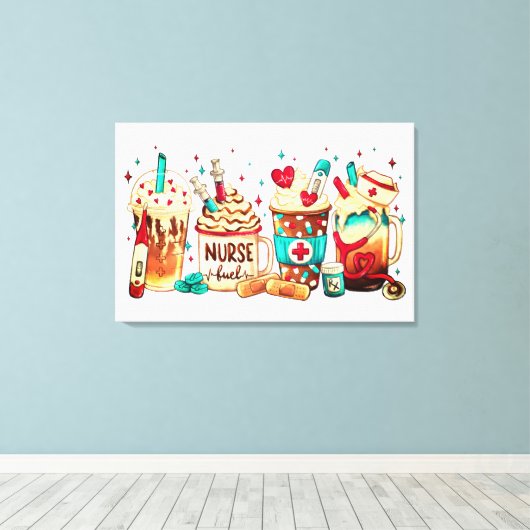 Premium - omgepakt canvas (glanzend) (Insitu (Houten vloer))