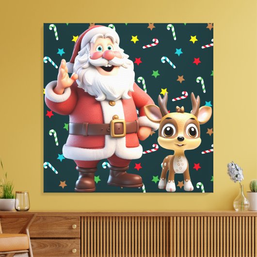 Premium - omgepakt canvas (glanzend) (Insitu (Woonkamer))