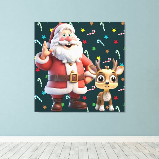 Premium - omgepakt canvas (glanzend) (Insitu (Houten vloer))