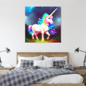 Premium - omgepakt canvas (glanzend) afdruk (Insitu (Slaapkamer))