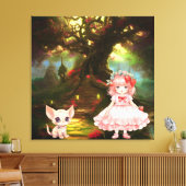 Premium - omgepakt canvas (glanzend) afdruk (Insitu (Woonkamer))