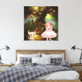 Premium - omgepakt canvas (glanzend) afdruk (Insitu (Slaapkamer))