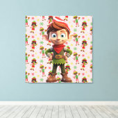 Premium - omgepakt canvas (glanzend) afdruk (Insitu (Houten vloer))