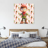 Premium - omgepakt canvas (glanzend) afdruk (Insitu (Slaapkamer))
