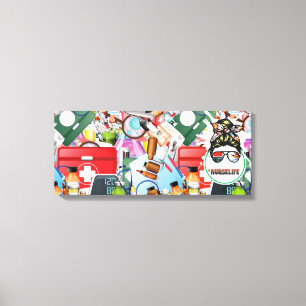 Premium - omgepakt canvas (glanzend) afdruk