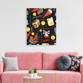 Premium - omgepakt canvas (glanzend) afdruk (Insitu (Woonkamer))