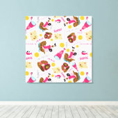 Premium - omgepakt canvas (glanzend) afdruk (Insitu (Houten vloer))