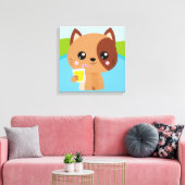 Premium - omgepakt canvas (glanzend) afdruk (Insitu (Woonkamer))