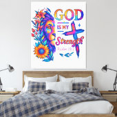 Premium - omgepakt canvas (glanzend) afdruk (Insitu (Slaapkamer))