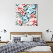 Premium - omgepakt canvas (glanzend) afdruk (Insitu (Slaapkamer))