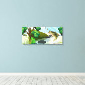 Premium - omgepakt canvas (glanzend) afdruk (Insitu (Houten vloer))