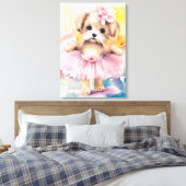 Premium - omgepakt canvas (glanzend) afdruk (Insitu (Slaapkamer))