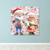 Premium - omgepakt canvas (glanzend) afdruk (Insitu (Houten vloer))