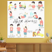 Premium - omgepakt canvas (glanzend) afdruk (Insitu (Woonkamer))