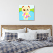 Premium - omgepakt canvas (glanzend) afdruk (Insitu (Slaapkamer))