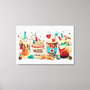 Premium - omgepakt canvas (glanzend) afdruk