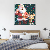 Premium - omgepakt canvas (glanzend) afdruk (Insitu (Slaapkamer))