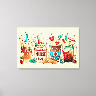 Premium - omgepakt canvas (glanzend) afdruk