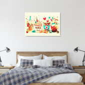 Premium - omgepakt canvas (glanzend) afdruk (Insitu (Slaapkamer))