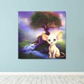 Premium - omgepakt canvas (glanzend) afdruk (Insitu (Houten vloer))