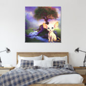 Premium - omgepakt canvas (glanzend) afdruk (Insitu (Slaapkamer))