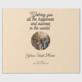 Premium One Color Gift Wrap - Effen papier op maat (Vlak)