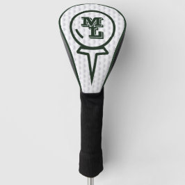 Premium ontwerp - gepersonaliseerd monogram (groen golfheadcover