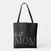 Premium - Onyx Beste MOM ooit elegante Moederdag Tote Bag (Achterkant)