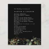 Premium onyx modern eucalyptus Black Wedding (Achterkant)