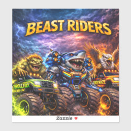 Premium op maat gesneden vinyl monstertruck sticke sticker